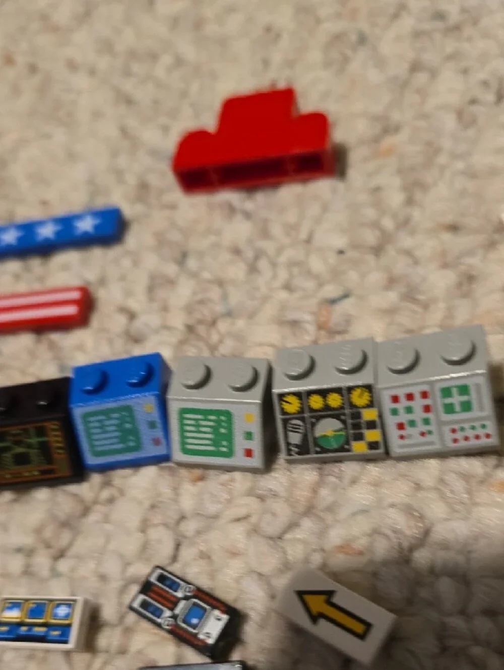 Vintage Lego Various Pieces - Signs, Control Stations, Shells, Flags, etc.